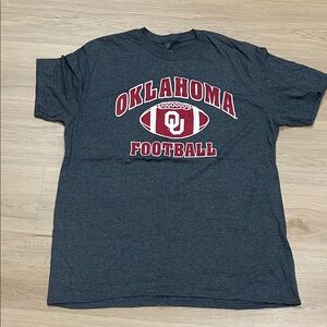 Top of the World Gray Oklahoma Football Tee